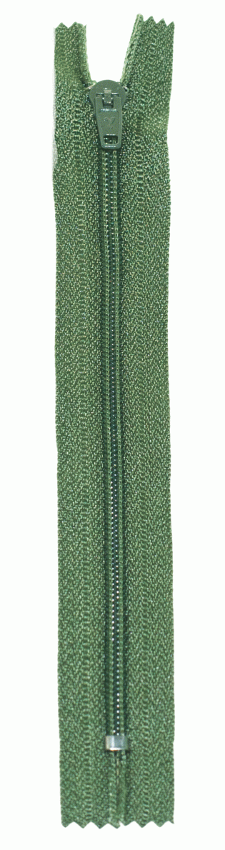 Молния Спираль н/р брючная G004P Gamma, тип 4, 20 см (315 - Олива)