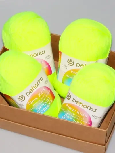 Пряжа Пехорка «Детская новинка» - (483 - Незрелый лимон)