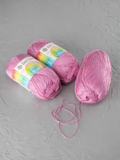 Пряжа Пехорка «Детский хлопок» - (11 - Яр.розовый)