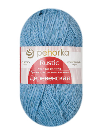 Пряжа Пехорка «Деревенская» - (177 - Голубое небо)