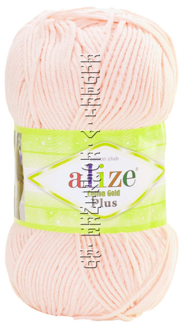 Пряжа Cotton Gold Plus Alize - (393 - Светло - розовый)