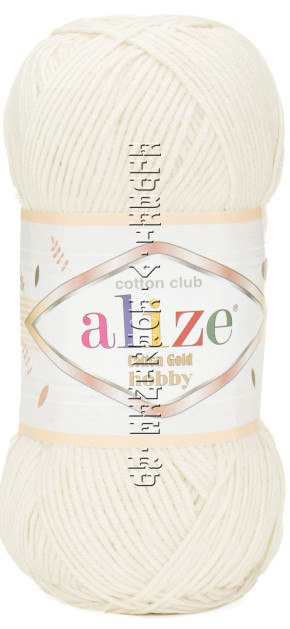 Пряжа Cotton Gold Hobby Alize - (67 - Молочно - бежевый)