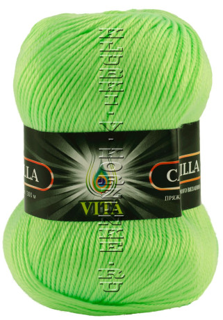 Пряжа VITA Camilla - (4605 - Ультра-салатовый)
