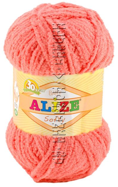 Пряжа Softy Alize - (619 - Коралловый)